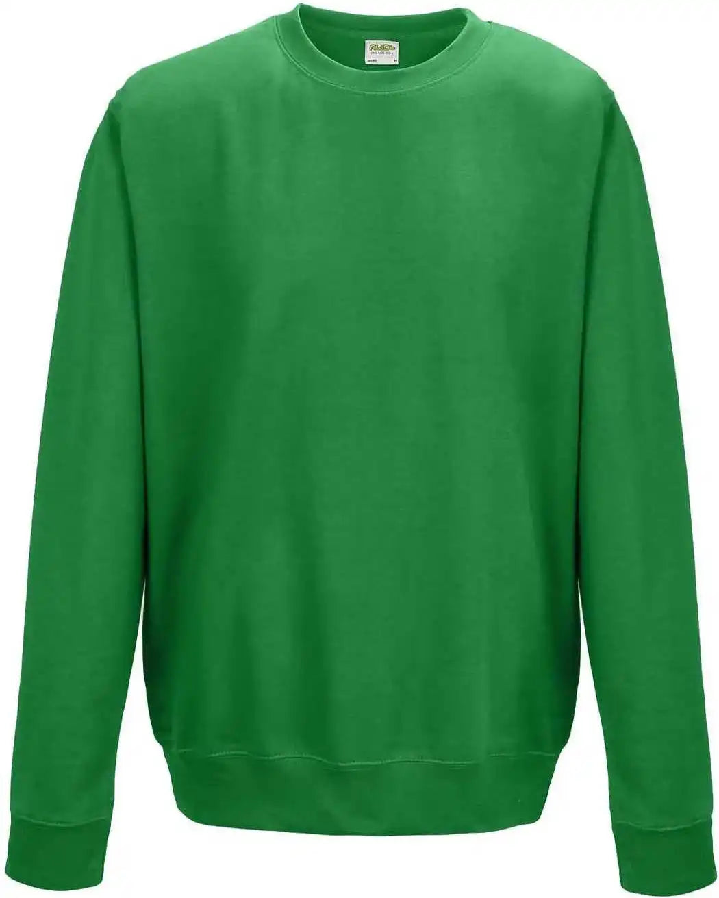 Just Hoods Jha030 College Sweat Crew Neck - Kelly Green