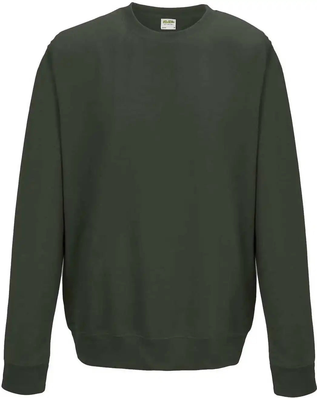 Just Hoods Jha030 College Sweat Crew Neck - Olive Green