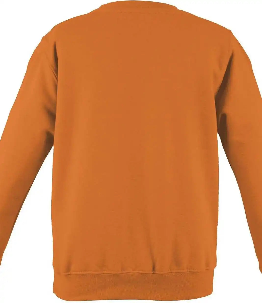 Just Hoods Jha030 College Sweat Crew Neck - Orange Crush