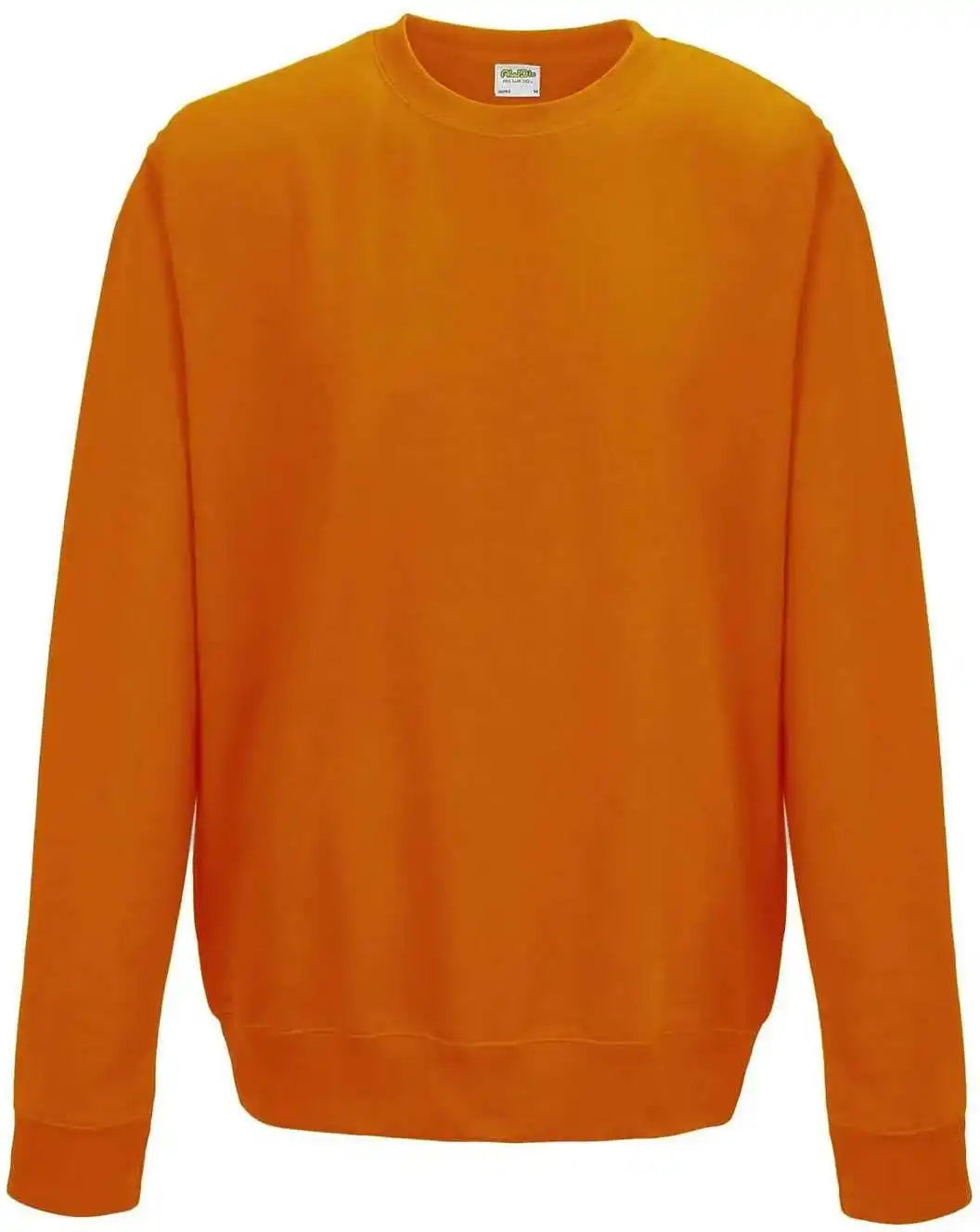 Just Hoods Jha030 College Sweat Crew Neck - Orange Crush