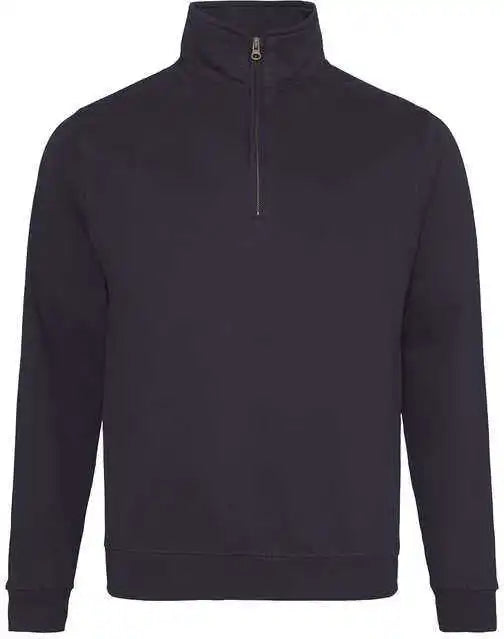 Just Hoods Jha046 Unisex Sophomore 1/4 Zip Fleece - Oxford Navy