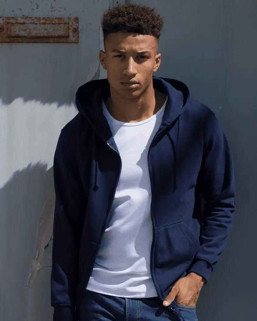 Just Hoods Jha050 College Zoodie - Oxford Navy
