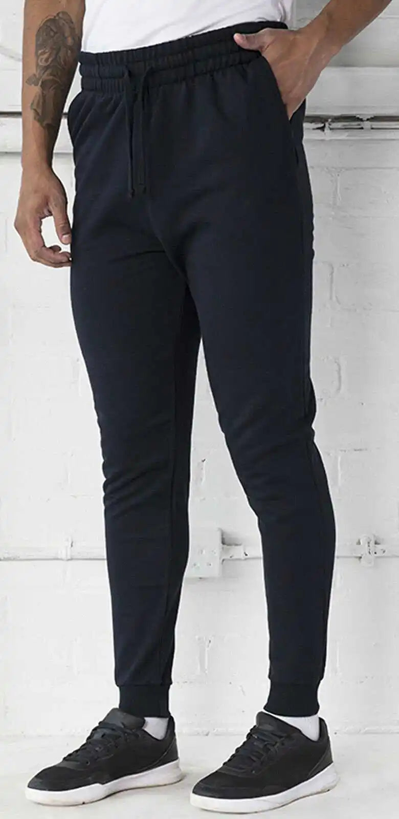 Just Hoods Jha074 Tappered Track Pant - Jet Black