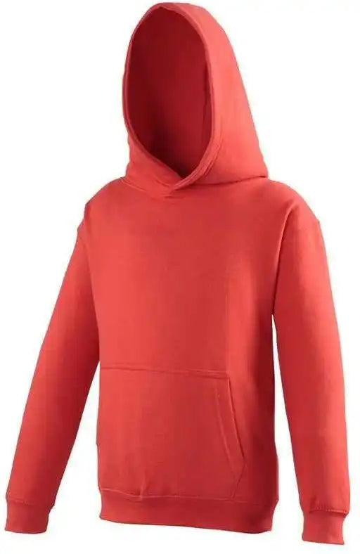 Just Hoods Jhy001 Youth College Hoodie Fire Red