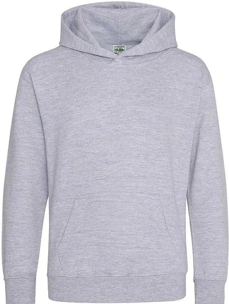 Just Hoods Jhy001 Youth College Hoodie - Heather Gray