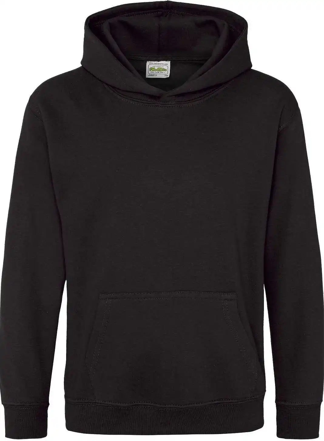 Just Hoods Jhy001 Youth College Hoodie - Jet Black