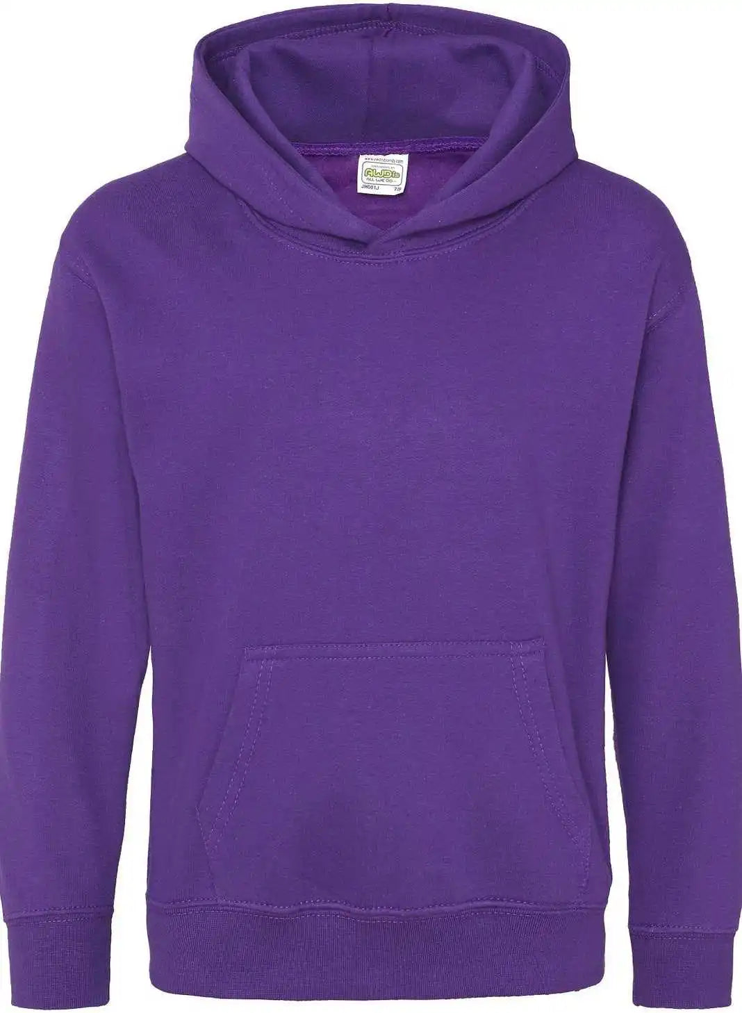 Just Hoods Jhy001 Youth College Hoodie - Purple
