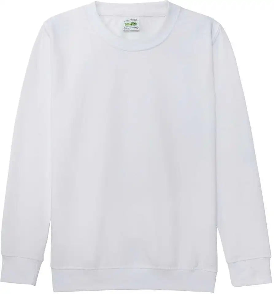 Just Hoods Jhy030 Youth College Sweat - Arctic White