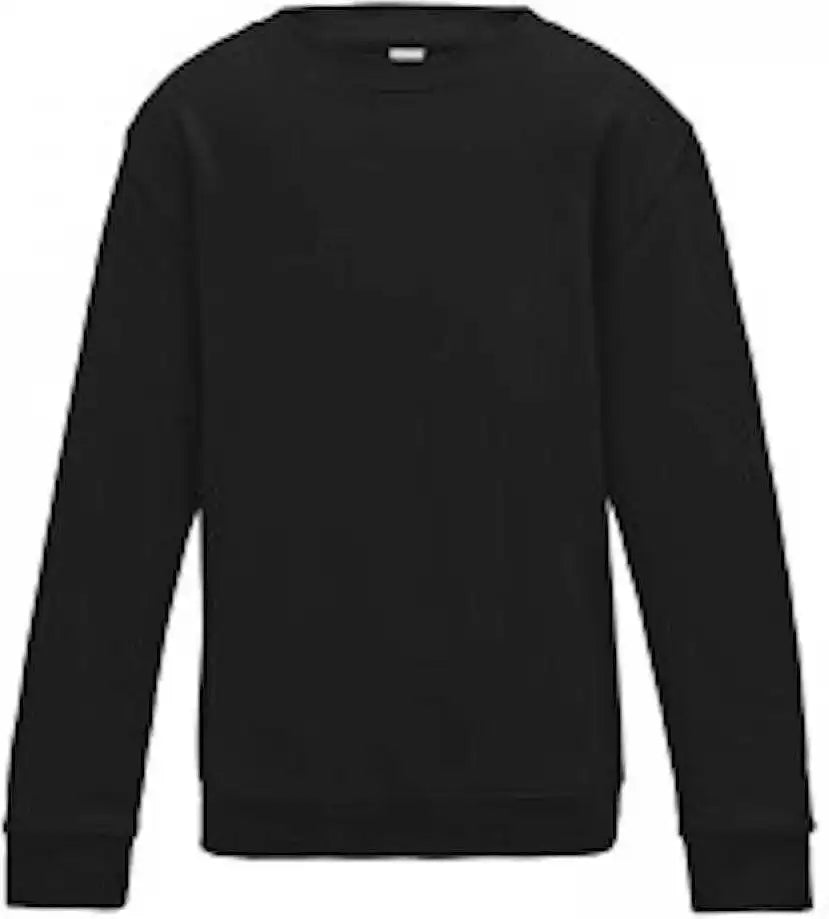 Just Hoods Jhy030 Youth College Sweat - Jet Black