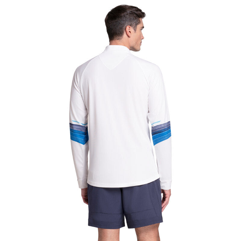 K-swiss Downforce Long Sleeve 1/4 Zip (m) (white)
