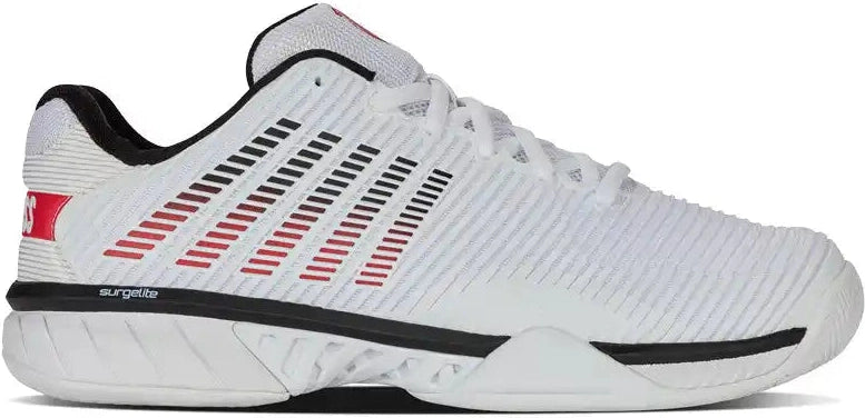 K-swiss Hypercourt Express 2 2e Wide Men’s Tennis Shoes - White Black Mars Red