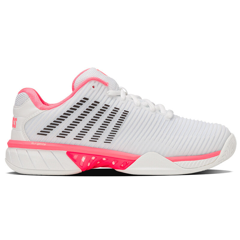 K-swiss Hypercourt Express 2 (w) (white/neon Pink) - Wh/pk / 6