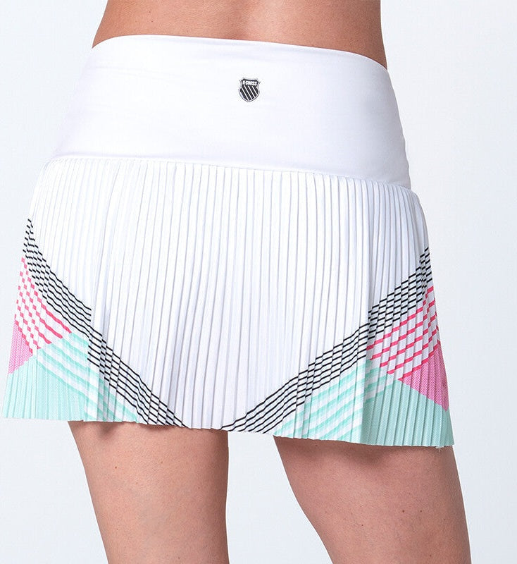 K-swiss Pleated Skirt 14.5’’ (w) (white/pink)