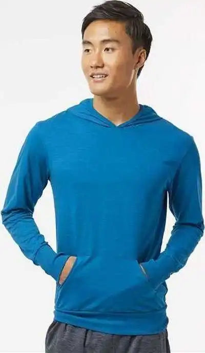 Kastlfel 4022 Unisex Recycledsoft Hooded Long Sleeve T-shirt - Breaker Blue
