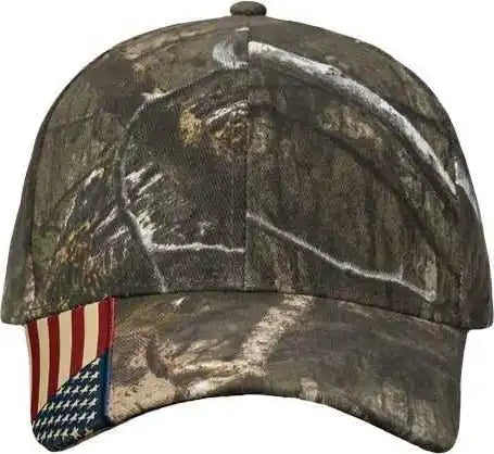 Kati Lc350 Camo Woven Usa Flag Cap - Country Dna - Realtree / one Size Fits Most