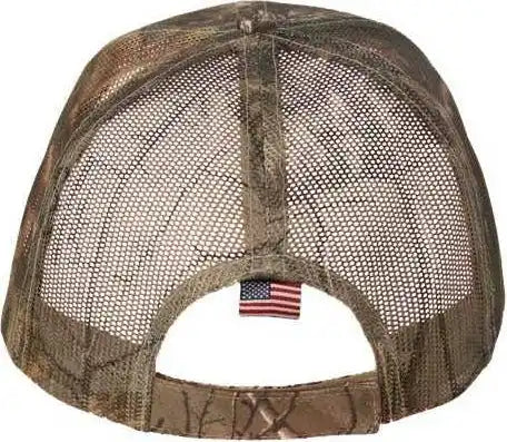 Kati Lc350m Camo Woven Usa Flag Mesh Cap - Xtra - Realtree / one Size Fits Most