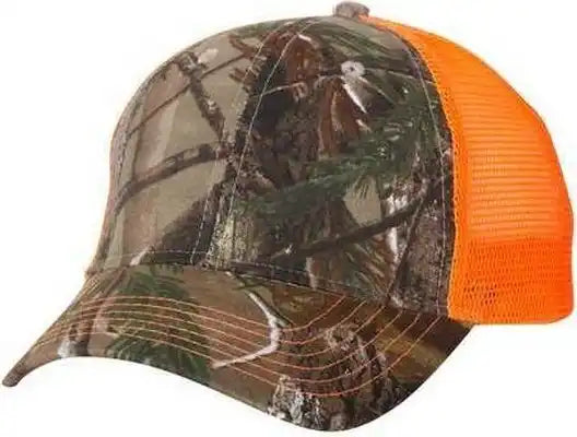 Kati Lc5m Camo Mesh-back Cap - Realtree Ap Neon Orange - 6 5/8’’ - 7 3/8’’