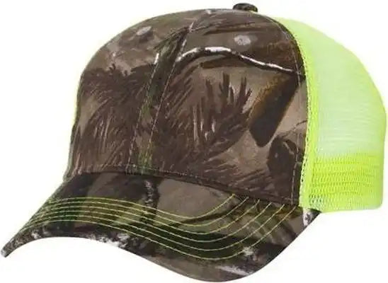 Kati Lc5m Camo Mesh-back Cap - Realtree Ap Neon Yellow - 6 5/8’’ - 7 3/8’’
