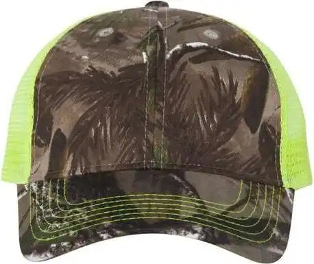 Kati Lc5m Camo Mesh-back Cap - Realtree Ap Neon Yellow - 6 5/8’’ - 7 3/8’’