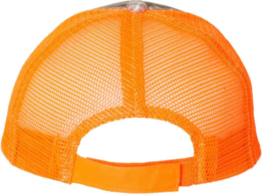 Kati Lc5m Licensed Camo Mesh Back Cap - Realtree Ap Neon Orange - one Size Fits Most