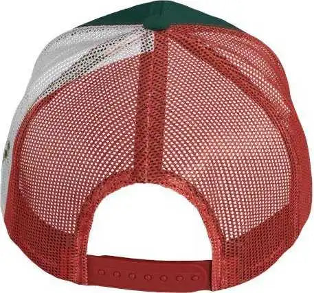Kati S700m Printed Mesh Trucker Cap Dark Green Red Mexico Flag Multi Colored / one Size Fits Most