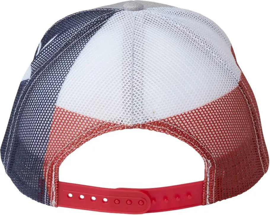 Kati S700m Printed Mesh Trucker Cap - Heather Grey Texas Flag - Multi-colored / one Size Fits Most