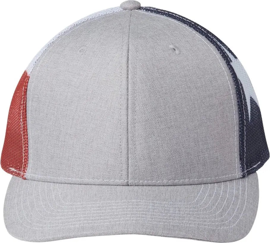 Kati S700m Printed Mesh Trucker Cap - Heather Grey Texas Flag - Multi-colored / one Size Fits Most