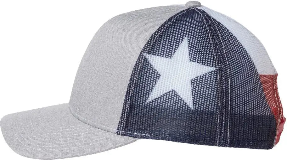 Kati S700m Printed Mesh Trucker Cap - Heather Grey Texas Flag - Multi-colored / one Size Fits Most