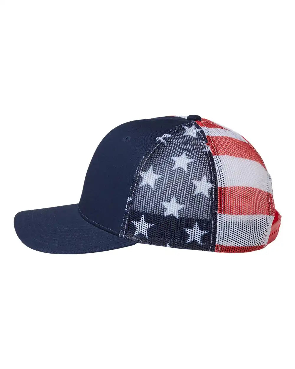 Kati S700m Printed Mesh Trucker Cap - Navy Usa Flag - Navy/ Usa / Adjustable