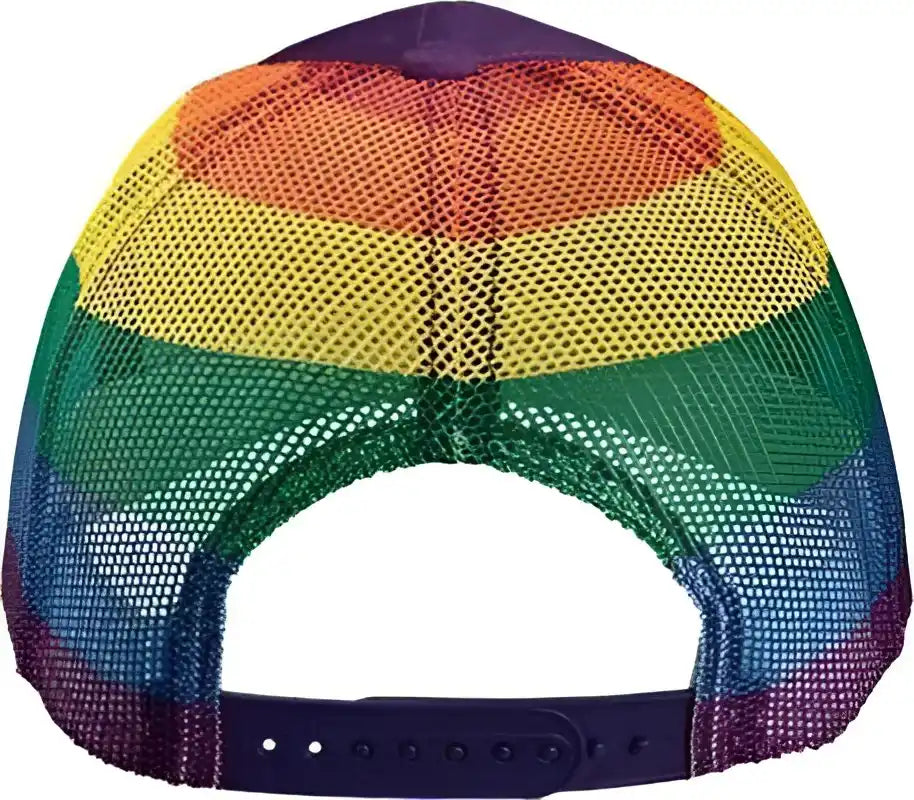 Kati S700m Printed Mesh Trucker Cap Purple Rainbow Multi Colored / one Size Fits Most