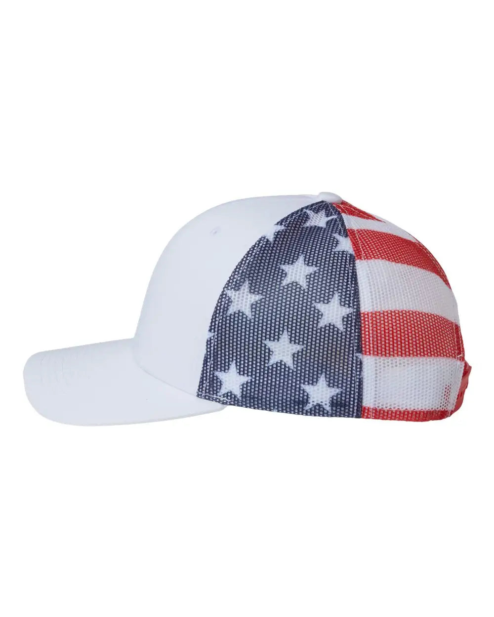 Kati S700m Printed Mesh Trucker Cap - White Usa Flag - Multi-colored / one Size Fits Most