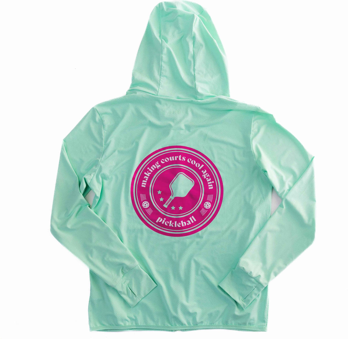 Mint Zip-Front Sun Hoodie