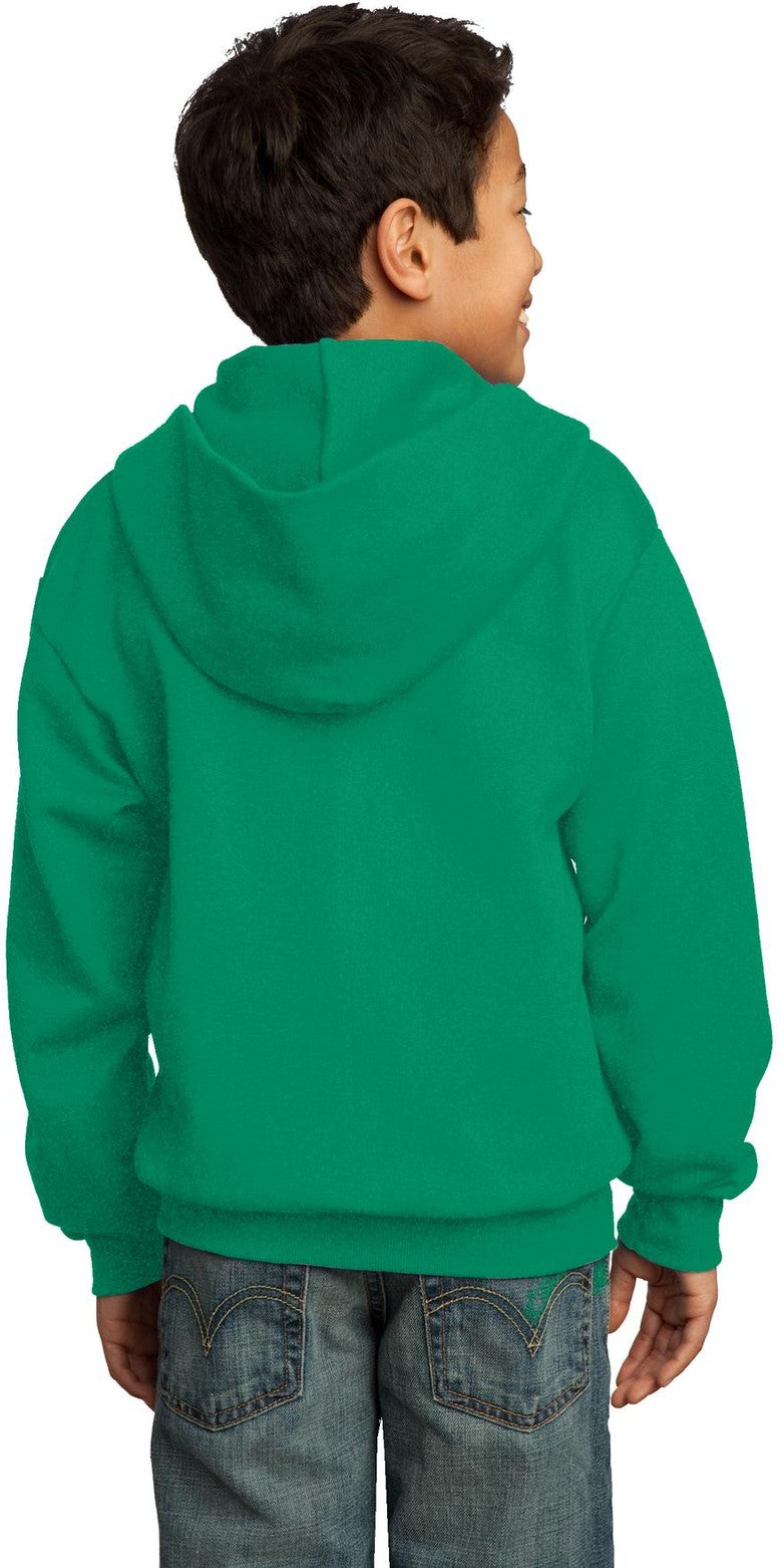 Kelly Port & Co Youth Core Fleece Full-Zip Hooded Sweatshirt. PC90YZH