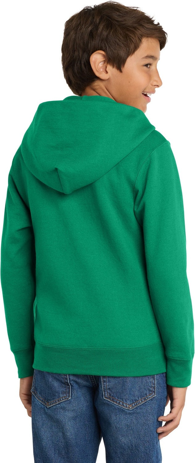 Kelly Port & Co Youth Core Fleece Full-Zip Hooded Sweatshirt. PC90YZH