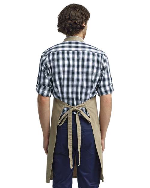 Khaki Calibre Heavy Canvas Apron with Pocket - RP137