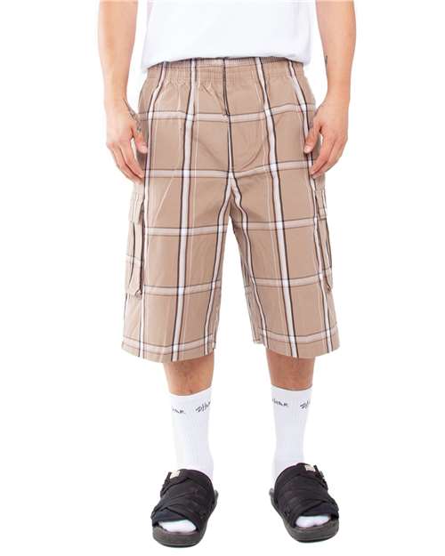 Khaki Plaid Shorts - SHSP