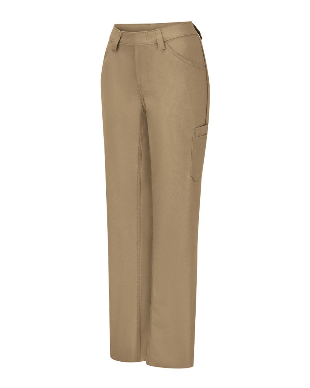 Khaki - Unhemmed Women's Lightweight Crew Pants - PT3L