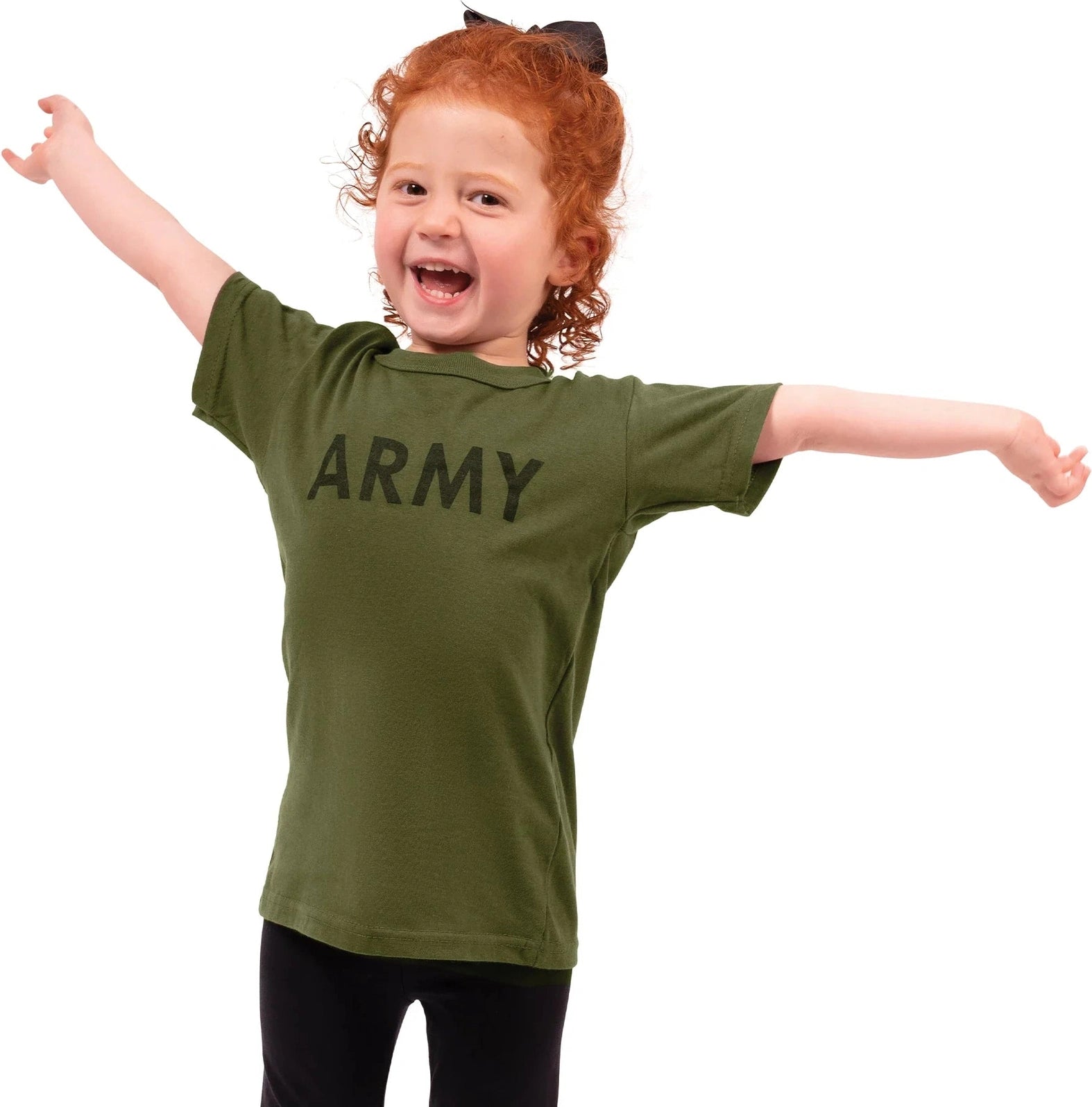 Kids Army Physical Training T-shirt - Olive Drab / Xs