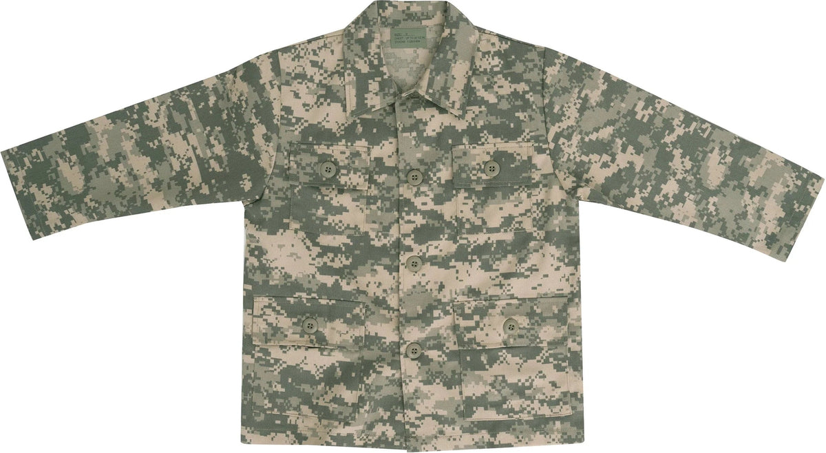 Kids Camo Bdu Shirt