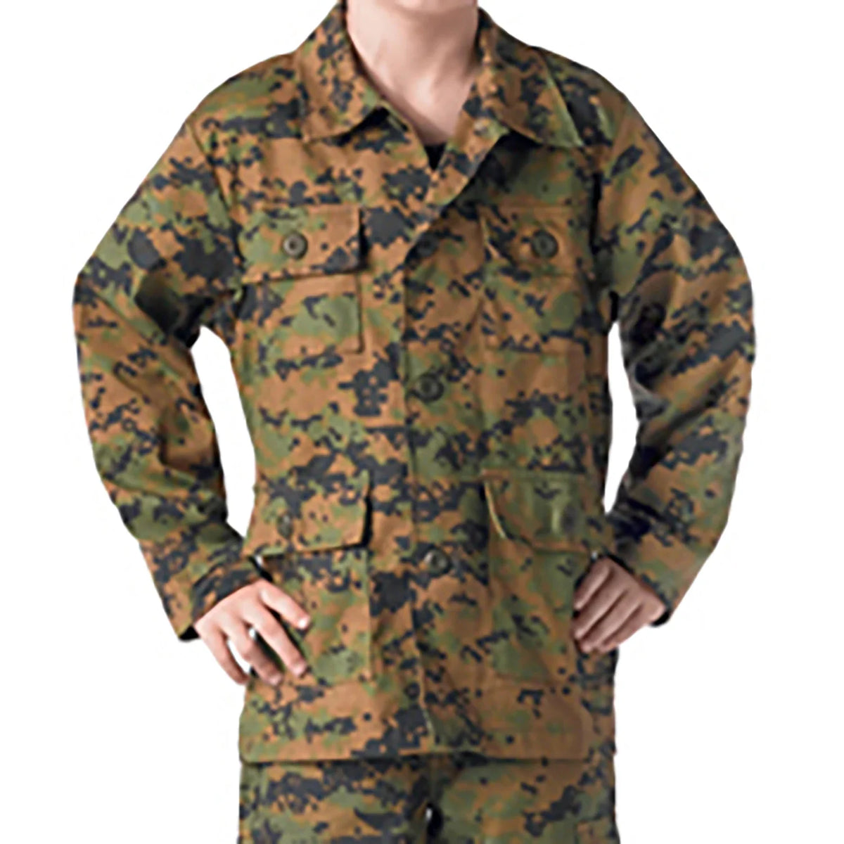 Kids Camo Bdu Shirt