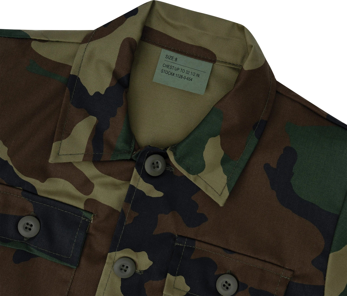Kids Camo Bdu Shirt