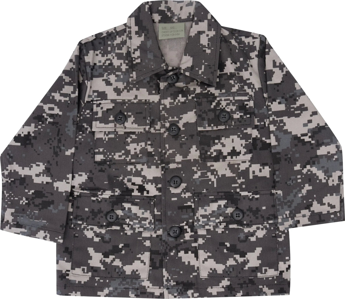 Kids Camo Bdu Shirt - Subdued Urban Digital / Xxs