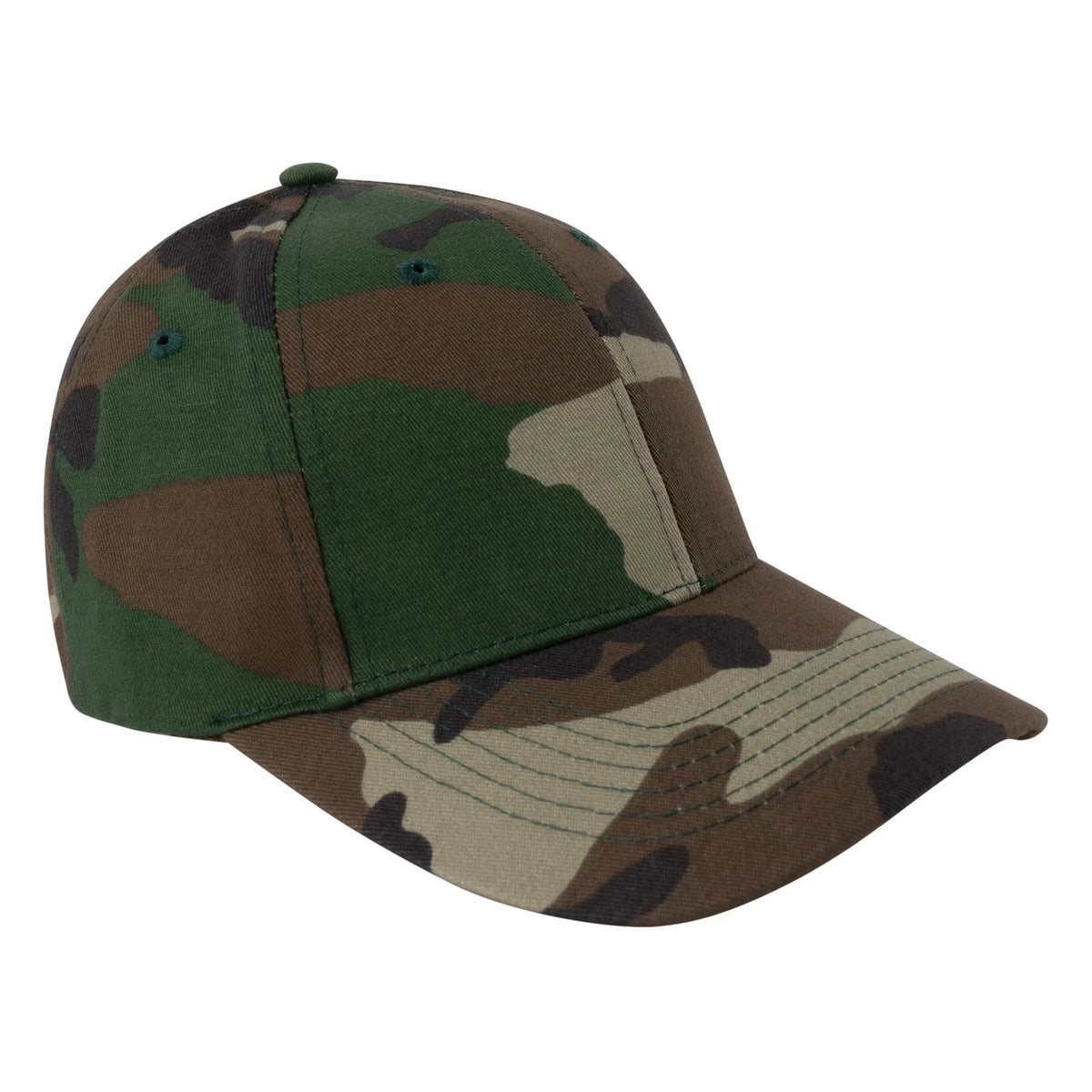 Kid’s Camo Low Profile Cap - Woodland