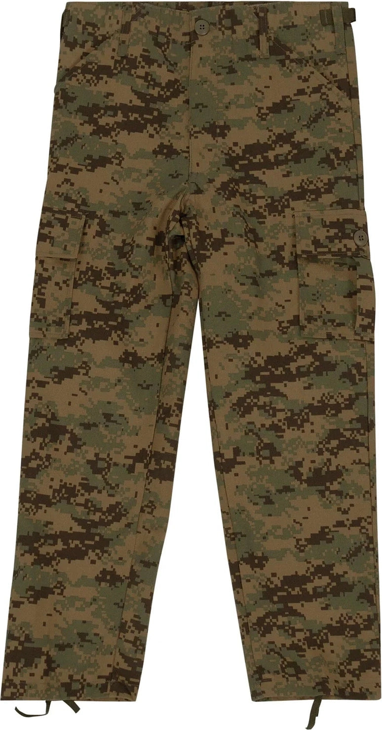 Kids Digital Camo Bdu Pants - Woodland / Xs