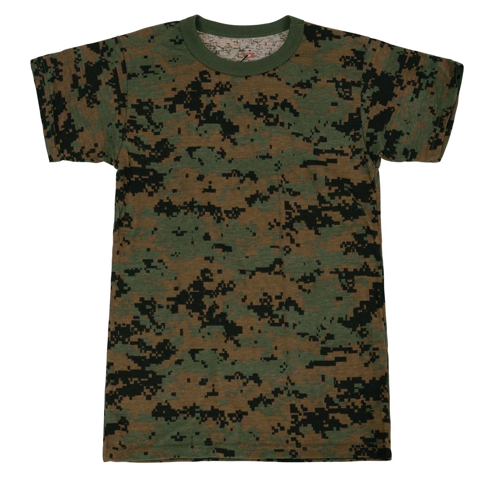 Kids Digital Camo T-shirt - Woodland / Xs