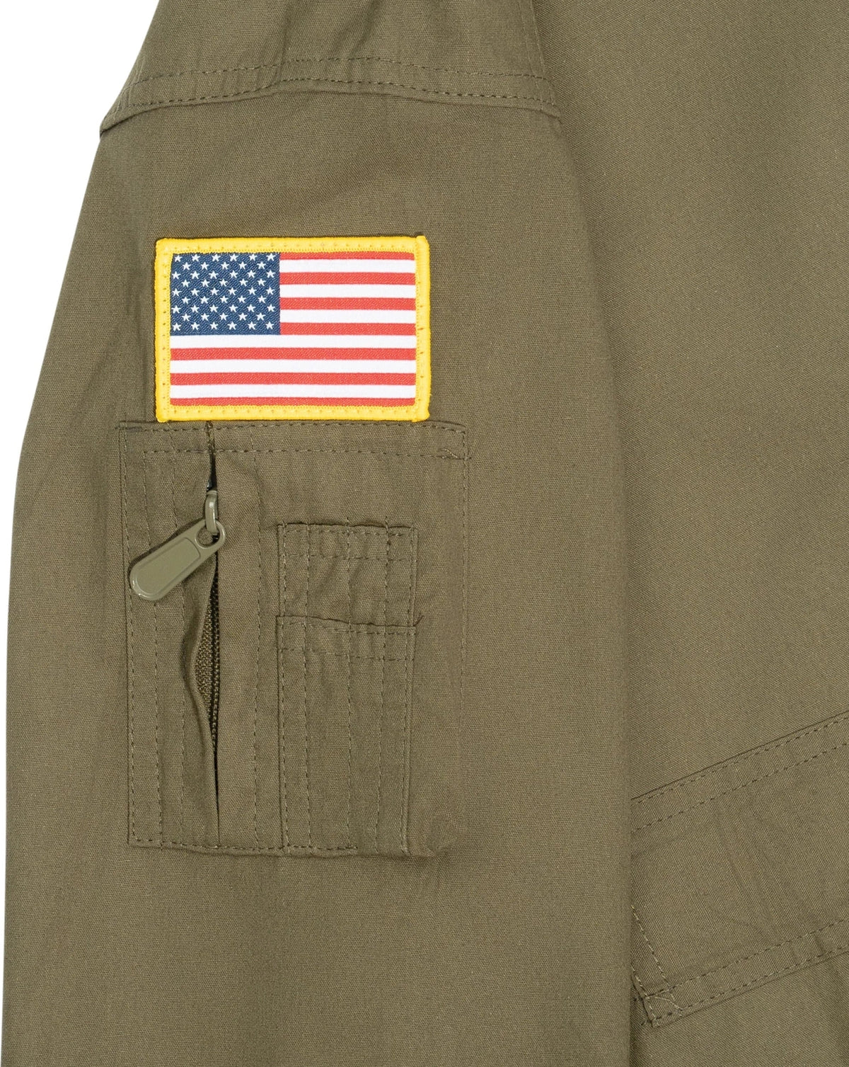 Kid’s Flight Coverall with Patches - Olive Drab