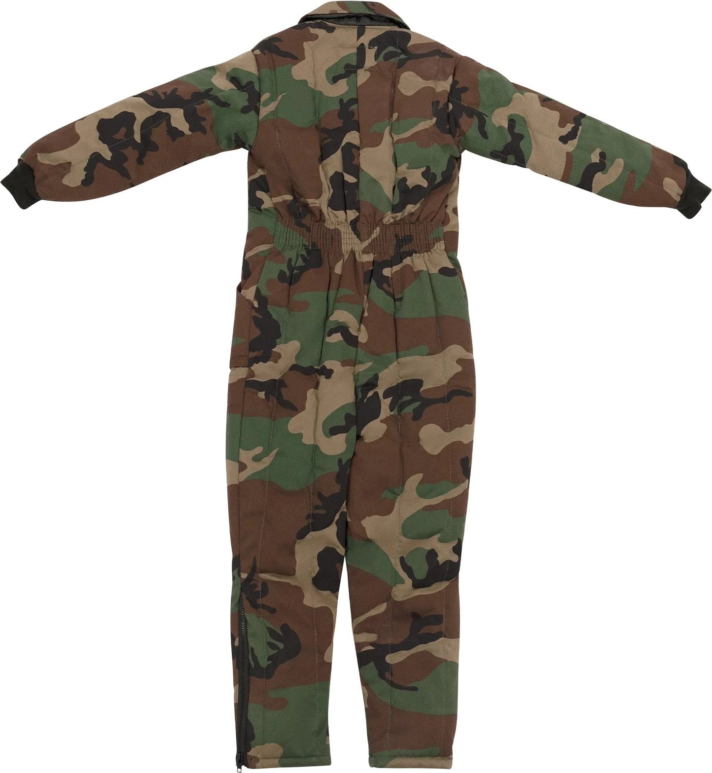 Kids Insulated Coveralls - Woodland Camo / Xs