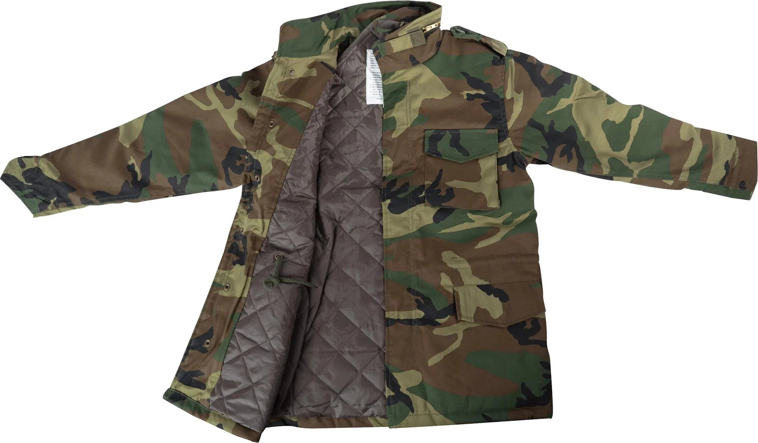 Kid’s M-65 Field Jacket - Woodland Camo / s