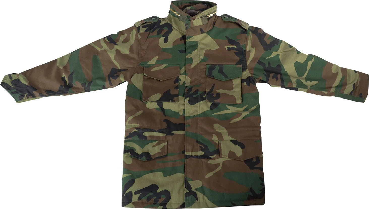 Kid’s M-65 Field Jacket - Woodland Camo / s
