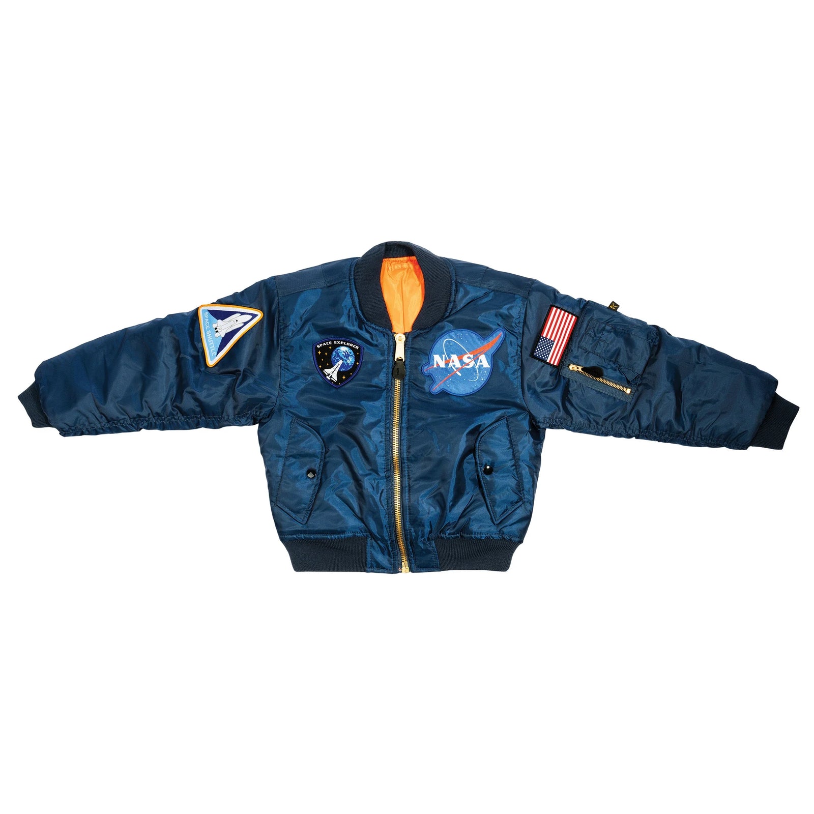 Kids Nasa Ma-1 Flight Jacket - Xs